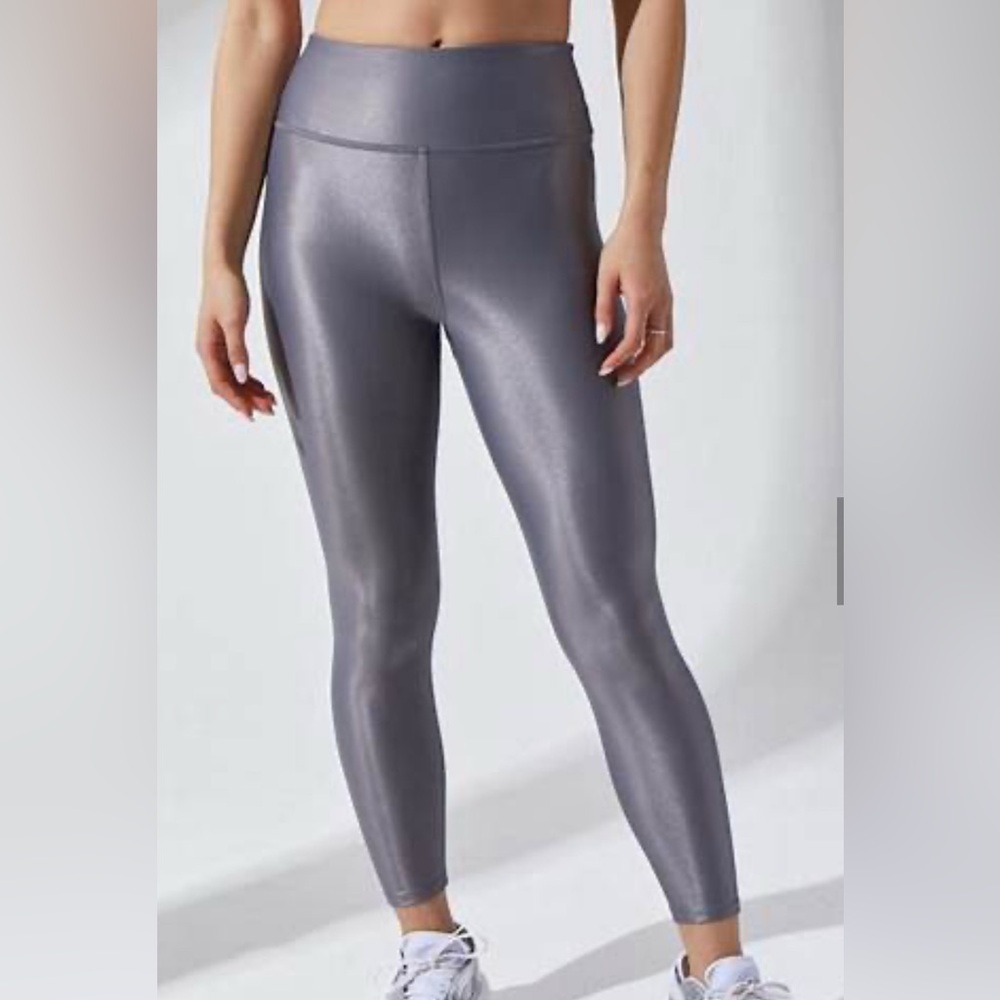 Noli Metallic Silver/Gray Liquid Leggings